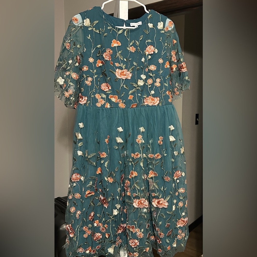 Baltic Born Duchess Tulle Dress- Jade Garden